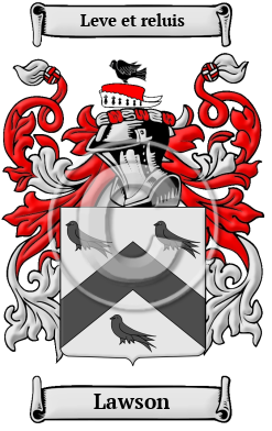 Lawson Family Crest Download (JPG) Heritage Series - 600 DPI