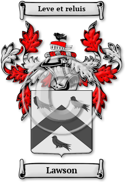 Lawson Family Crest Download (jpg) Legacy Series - 150 DPI