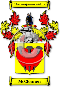 McClennen Family Crest Download (jpg) Legacy Series - 150 DPI