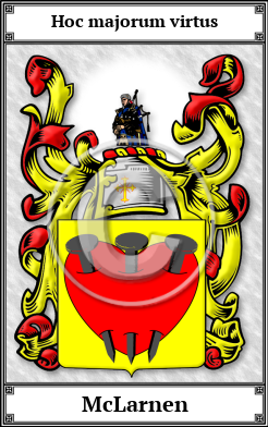 McLarnen Family Crest Download (JPG)  Book Plated - 150 DPI