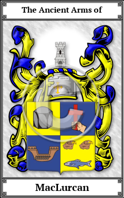 MacLurcan Family Crest Download (JPG)  Book Plated - 150 DPI