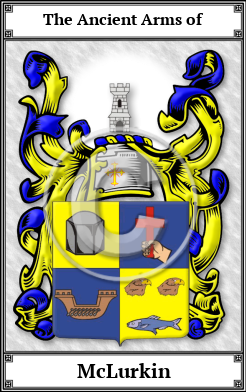 McLurkin Family Crest Download (JPG)  Book Plated - 150 DPI