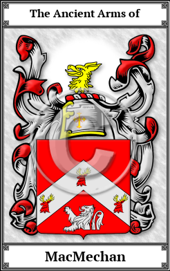 MacMechan Family Crest Download (JPG)  Book Plated - 150 DPI