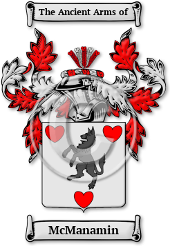 McManamin Family Crest Download (jpg) Legacy Series - 150 DPI
