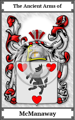 McManaway Family Crest Download (JPG) Book Plated - 300 DPI