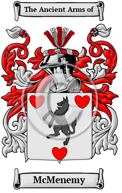 McMenemy Family Crest Download (jpg) Heritage Series - 150 DPI