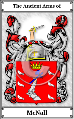 McNall Family Crest Download (JPG)  Book Plated - 150 DPI