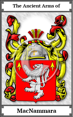 MacNammara Family Crest Download (JPG)  Book Plated - 150 DPI