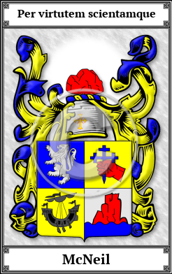 McNeil Family Crest Download (JPG)  Book Plated - 150 DPI