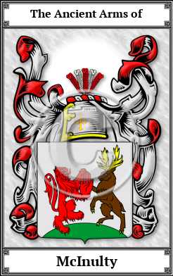 McInulty Family Crest Download (JPG) Book Plated - 600 DPI