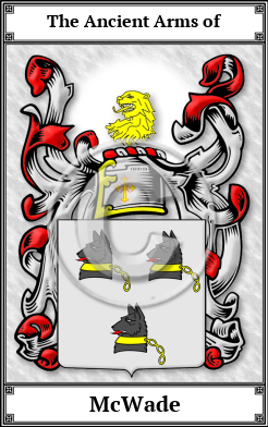 McWade Family Crest Download (JPG) Book Plated - 600 DPI