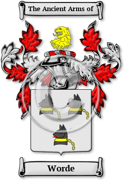 Worde Family Crest Download (jpg) Legacy Series - 150 DPI