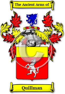 Quillman Family Crest Download (jpg) Legacy Series - 150 DPI