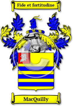 MacQuilly Family Crest Download (jpg) Legacy Series - 150 DPI