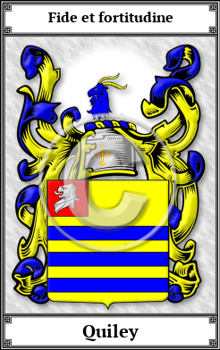 Quiley Family Crest Download (JPG)  Book Plated - 150 DPI
