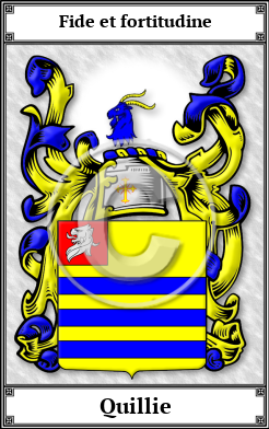 Quillie Family Crest Download (JPG)  Book Plated - 150 DPI