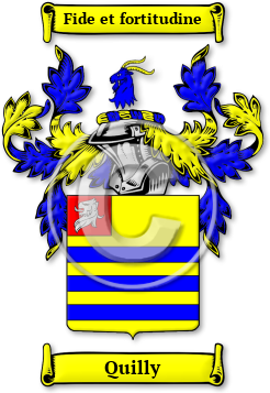 Quilly Family Crest Download (jpg) Legacy Series - 150 DPI