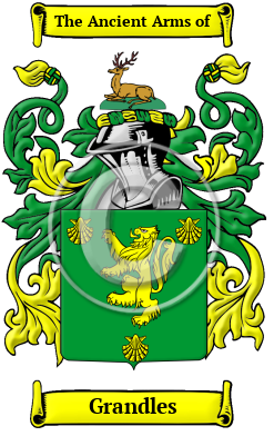 Grandles Family Crest Download (JPG) Heritage Series - 600 DPI