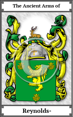 Reynolds- Family Crest Download (JPG)  Book Plated - 150 DPI