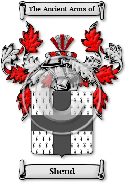 Shend Family Crest Download (jpg) Legacy Series - 150 DPI