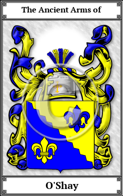 O'Shay Family Crest Download (JPG)  Book Plated - 150 DPI