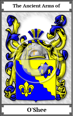 O'Shee Family Crest Download (JPG)  Book Plated - 150 DPI