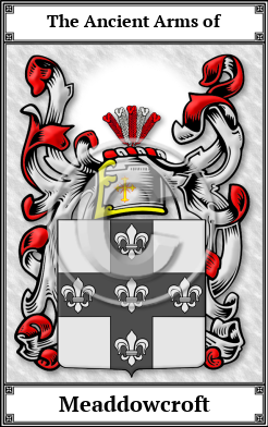 Meaddowcroft Family Crest Download (JPG) Book Plated - 600 DPI