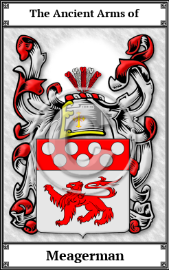 Meagerman Family Crest Download (JPG)  Book Plated - 150 DPI