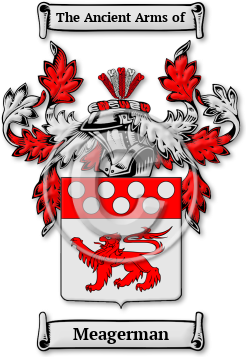 Meagerman Family Crest Download (jpg) Legacy Series - 150 DPI