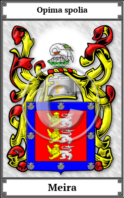 Meira Family Crest Download (JPG)  Book Plated - 150 DPI