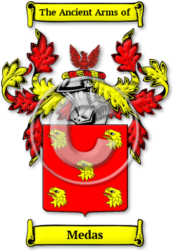 Medas Family Crest Download (jpg) Legacy Series - 150 DPI