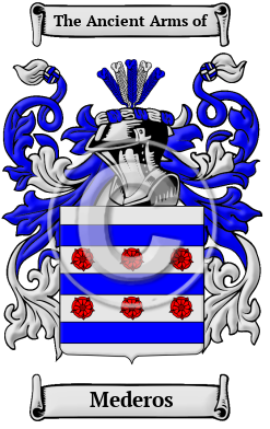 Mederos Family Crest Download (JPG) Heritage Series - 600 DPI