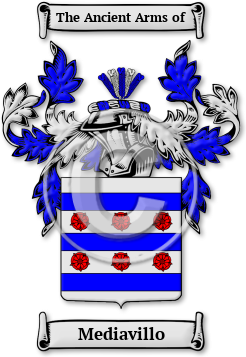 Mediavillo Family Crest Download (jpg) Legacy Series - 150 DPI