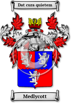 Medlycott Family Crest Download (jpg) Legacy Series - 150 DPI
