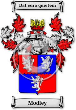 Modley Family Crest Download (JPG) Legacy Series - 600 DPI