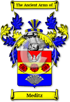 Meditz Family Crest Download (jpg) Legacy Series - 150 DPI