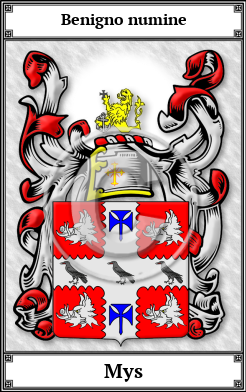 Mys Family Crest Download (JPG) Book Plated - 600 DPI