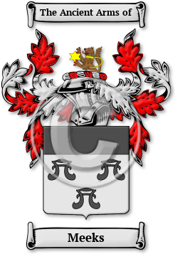 Meeks Family Crest Download (jpg) Legacy Series - 150 DPI