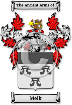 Meik Family Crest Download (jpg) Legacy Series - 150 DPI