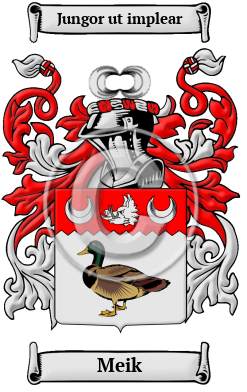 Meik Family Crest Download (JPG) Heritage Series - 600 DPI