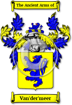 Van'der'meer Family Crest Download (jpg) Legacy Series - 150 DPI