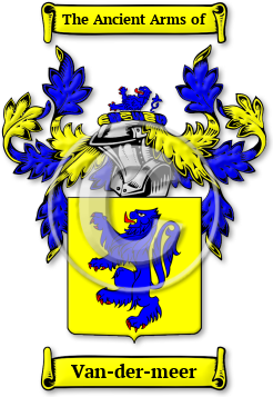 Van-der-meer Family Crest Download (jpg) Legacy Series - 150 DPI