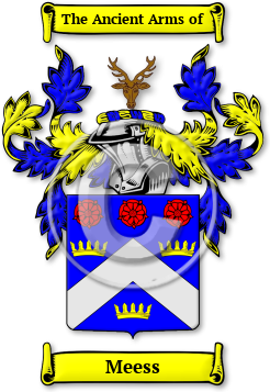 Meess Family Crest Download (jpg) Legacy Series - 150 DPI