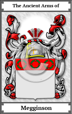 Megginson Family Crest Download (JPG)  Book Plated - 150 DPI
