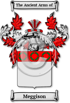 Meggison Family Crest Download (jpg) Legacy Series - 150 DPI