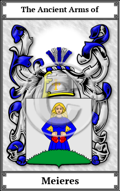 Meieres Family Crest Download (JPG)  Book Plated - 150 DPI