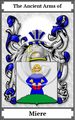 Miere Family Crest Download (JPG)  Book Plated - 150 DPI