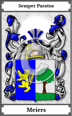 Meiers Family Crest Download (JPG)  Book Plated - 150 DPI