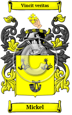 Mickel Family Crest Download (JPG) Heritage Series - 600 DPI