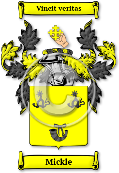 Mickle Family Crest Download (jpg) Legacy Series - 150 DPI